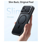 ESR iPhone 17 Pro Max Classic Hybrid Stash Cover m. Kickstand - MagSafe Kompatibel - Mat Sort