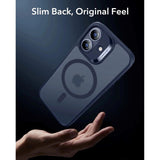 iPhone 17 ESR Classic Hybrid Cover m. Indbygget Camera Control Knap - MagSafe Kompatibel - Mat Blå