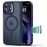 iPhone 17 ESR Classic Hybrid Cover m. Indbygget Camera Control Knap - MagSafe Kompatibel - Mat Blå