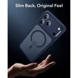 iPhone 17 Pro Max ESR Classic Hybrid Cover m. Indbygget Camera Control Knap - MagSafe Kompatibel - Mat Blå