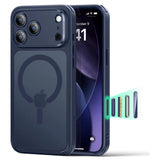 iPhone 17 Pro Max ESR Classic Hybrid Cover m. Indbygget Camera Control Knap - MagSafe Kompatibel - Mat Blå