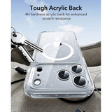 iPhone 17 Pro ESR Classic Hybrid Cover m. Indbygget Camera Control Knap - MagSafe Kompatibel - Gennemsigtig / Glimmer