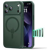 iPhone 17 Pro ESR Classic Hybrid Cover m. Indbygget Camera Control Knap - MagSafe Kompatibel - Mat Grøn