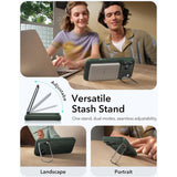 ESR iPhone 17 Pro Classic Hybrid Stash Cover m. Kickstand - MagSafe Kompatibel - Mat Grøn