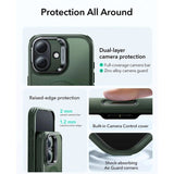 ESR iPhone 17 Classic Hybrid Stash Cover m. Kickstand - MagSafe Kompatibel - Mat Grøn