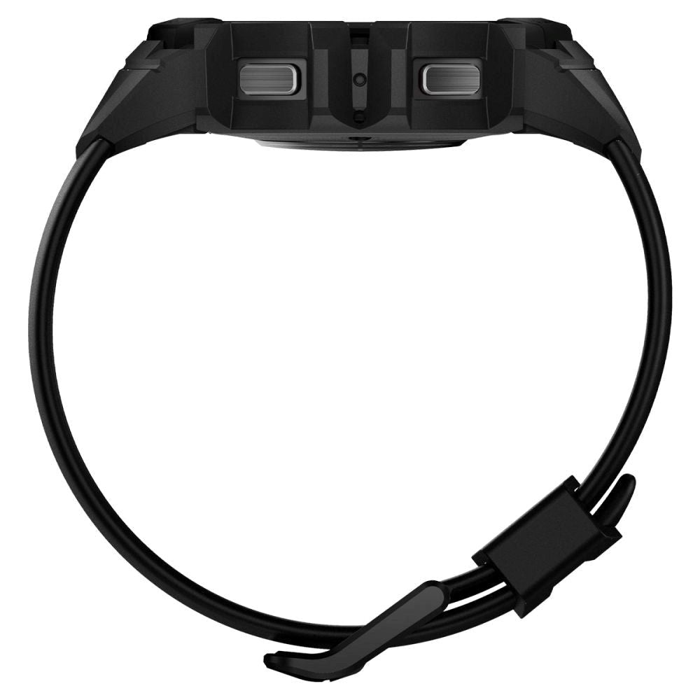 SPIGEN Samsung Galaxy Watch 4 / 5 (44mm) Rugged Armor Pro Case - Plastik Cover m. Rem - Sort