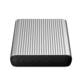 Hyper 245W Ladestation m. 4 x USB-C 100W - Grå