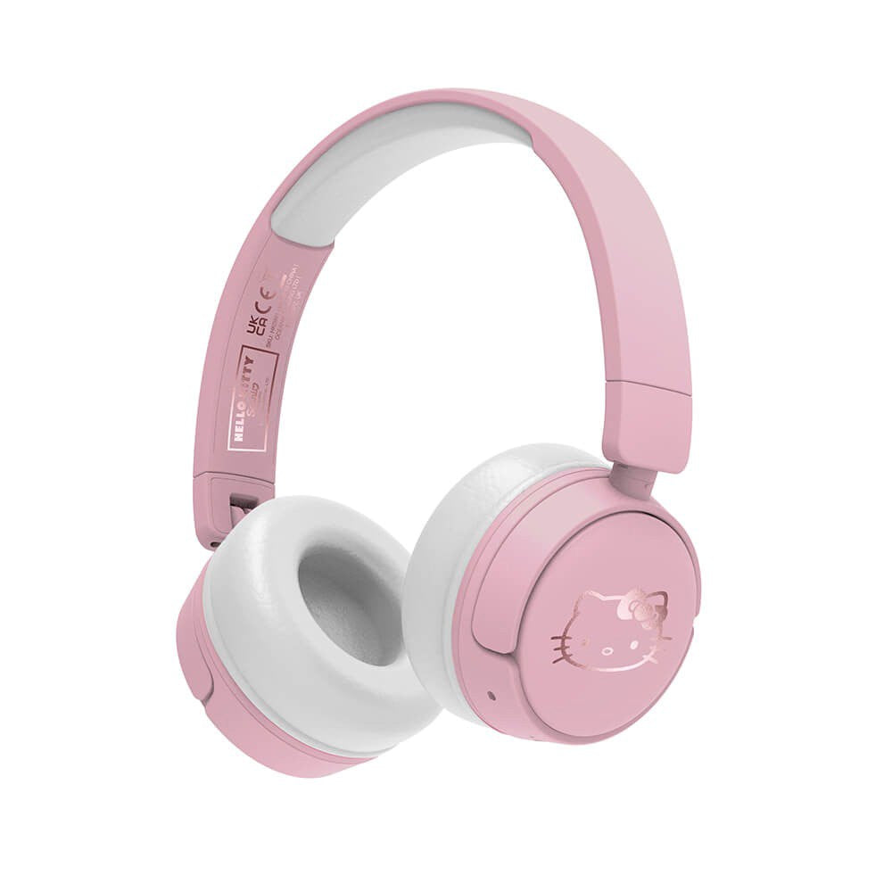 OTL Hello Kitty On-Ear Bluetooth Headset til Børn - Lyserød / Hvid