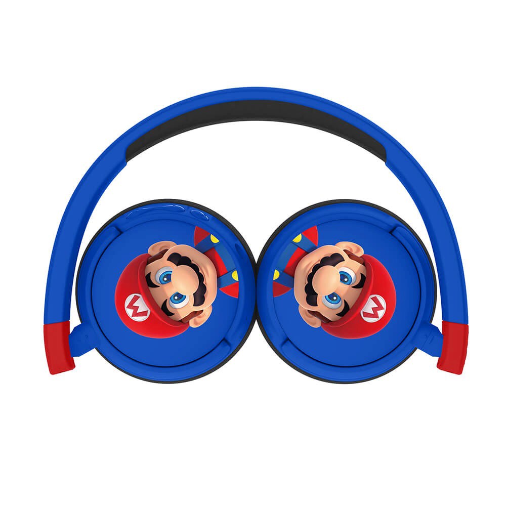 OTL Super Mario On-Ear Bluetooth Headset til Børn - Blå / Rød