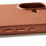 iPhone 17 Mujjo Leather Cover - MagSafe Kompatibel - Tan - (DEMO)
