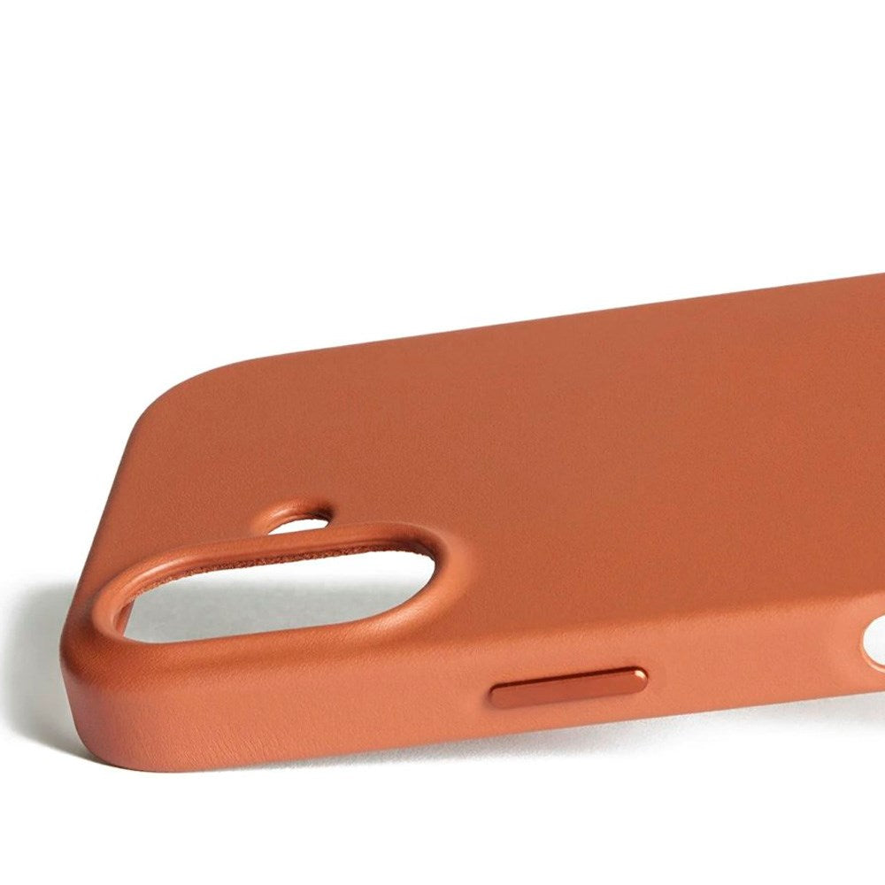 iPhone 17 Mujjo Leather Cover - MagSafe Kompatibel - Tan