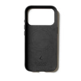 iPhone 17 Pro Mujjo Wallet Leather Cover - MagSafe Kompatibel - Black
