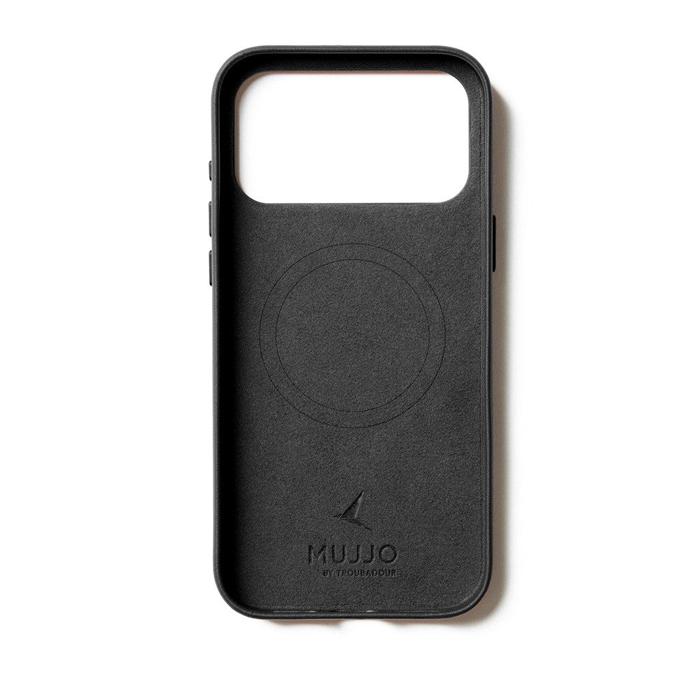 iPhone 17 Pro Max Mujjo Leather Cover - MagSafe Kompatibel - Black