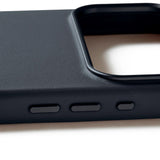 iPhone 17 Pro Mujjo Leather Cover - MagSafe Kompatibel - Basalt