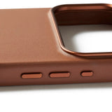iPhone 17 Pro Mujjo Leather Cover - MagSafe Kompatibel - Tan