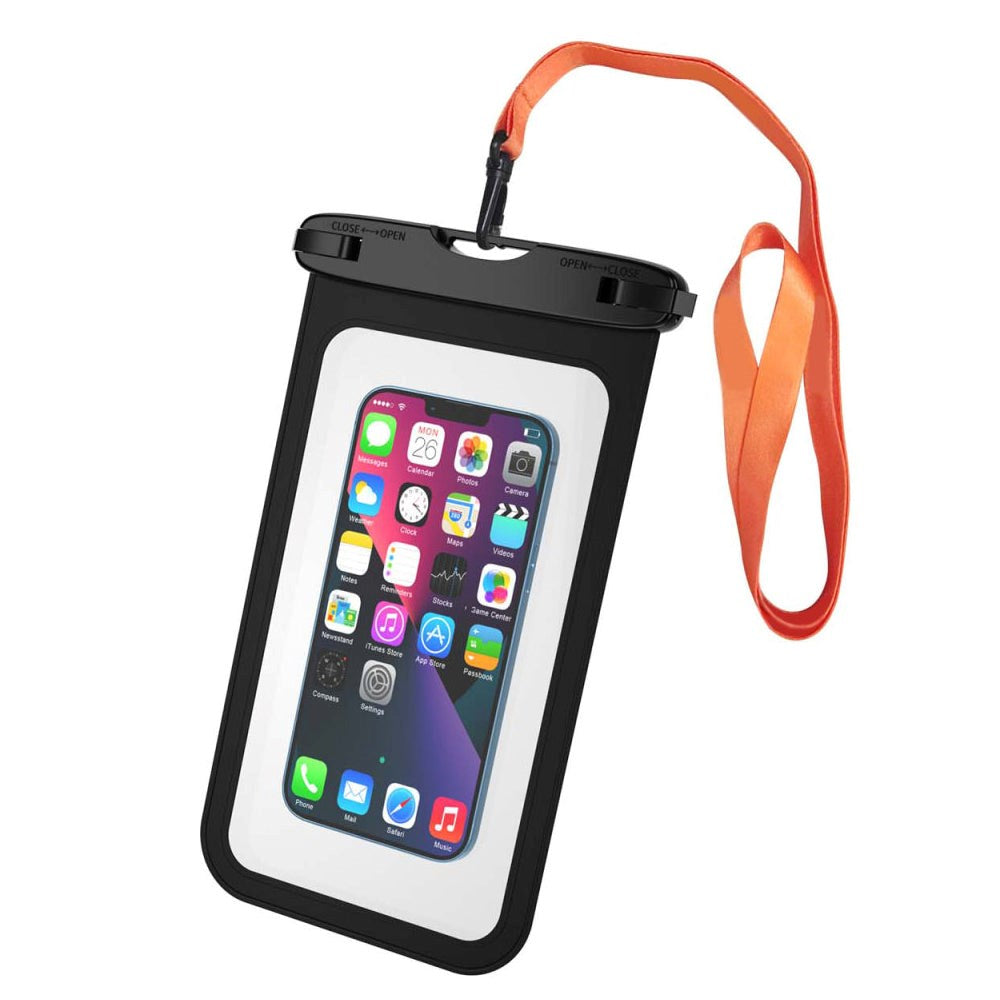 4smarts Universal Smartphone Waterproof Active Pro Stark Case - Sort / Gennemsigtig (Maks. Mobil: 12 x 22,5 x 2 cm)