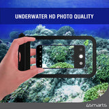 4smarts Universal Smartphone Waterproof Active Pro Stark Case - Sort / Gennemsigtig (Maks. Mobil: 12 x 22,5 x 2 cm)