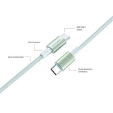 4smarts USB-C til USB-C PremiumCord - 3x USB-C til USB-C Kabel m. USB-C Adapter & Forlænger - Hvid