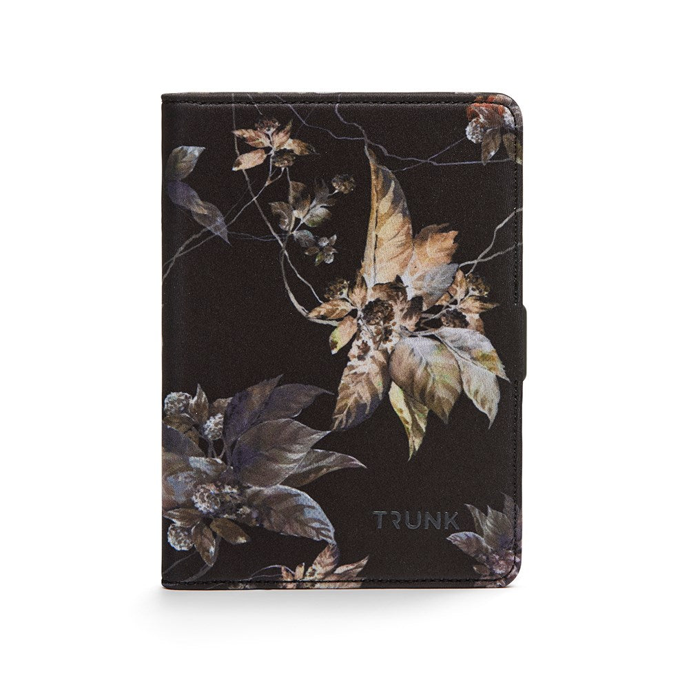 Kindle Paperwhite (2024) Trunk Tekstil Flip Cover - Black Flower