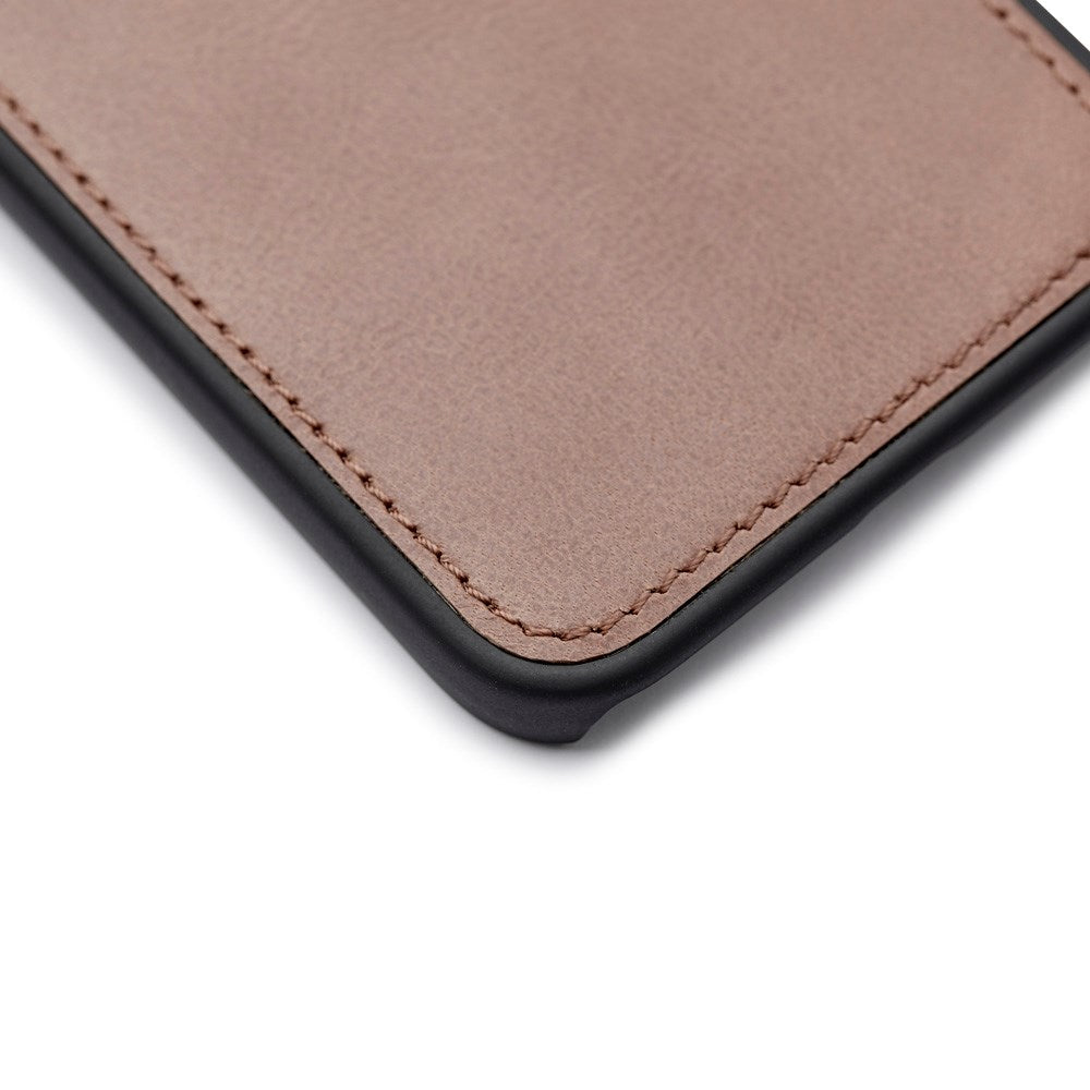 Trunk iPhone 12 Mini Ægte Læder Cover - 2-i-1 Design - Brun