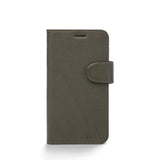 Trunk iPhone 12 Mini Ægte Læder Cover - 2-i-1 Design - Grøn