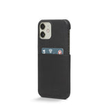 Trunk iPhone 11 Pro / XS / X Ægte Læder Mobil Cover m. Kortlomme - Sort
