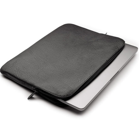 Trunk Vegansk Læder Sleeve til Laptop 13" (30,5 x 22 x 2 cm) - Black Apple Peel