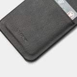 Trunk iPhone 13 Mini Ægte Læder Mobil Cover m. Kortlomme - Sort