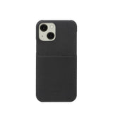 Trunk iPhone 13 Mini Ægte Læder Mobil Cover m. Kortlomme - Sort