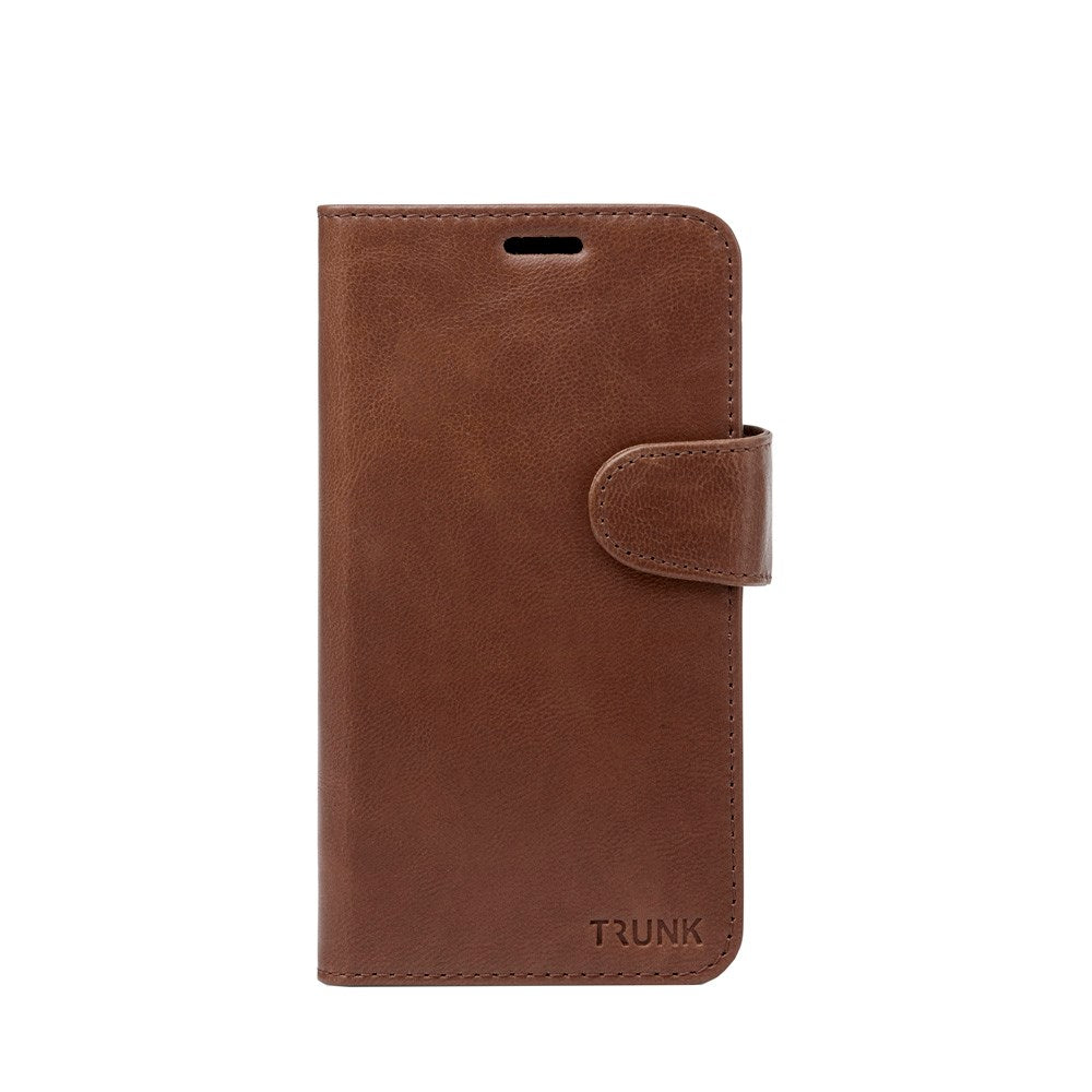 Trunk iPhone 13 Mini Ægte Læder Cover - 2-i-1 Design - Brun
