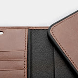 Trunk iPhone 13 Mini Ægte Læder Cover - 2-i-1 Design - Brun