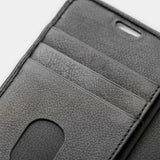 Trunk iPhone 13 Ægte Læder Cover - 2-i-1 Design - Sort