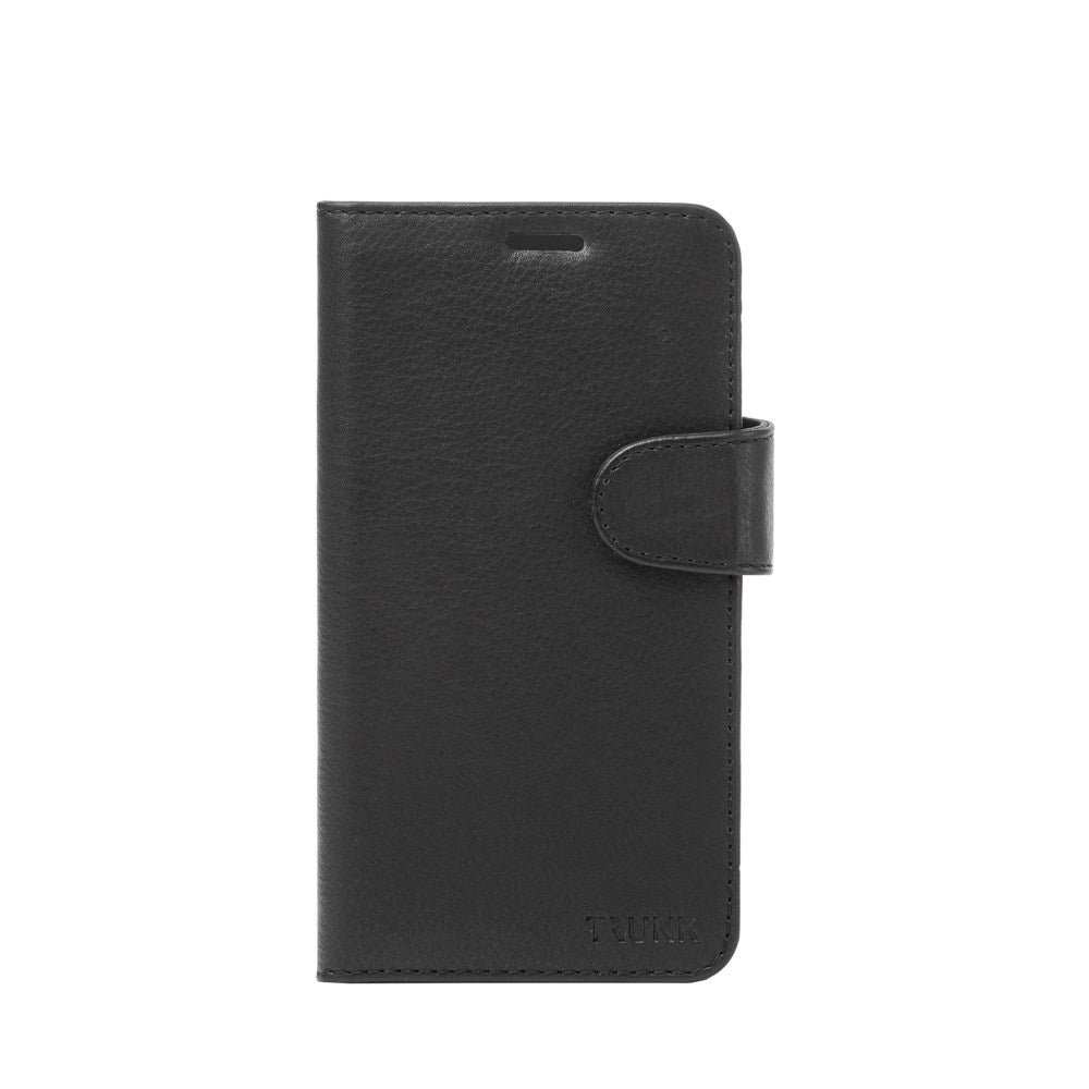 Trunk iPhone 13 Ægte Læder Cover - 2-i-1 Design - Sort
