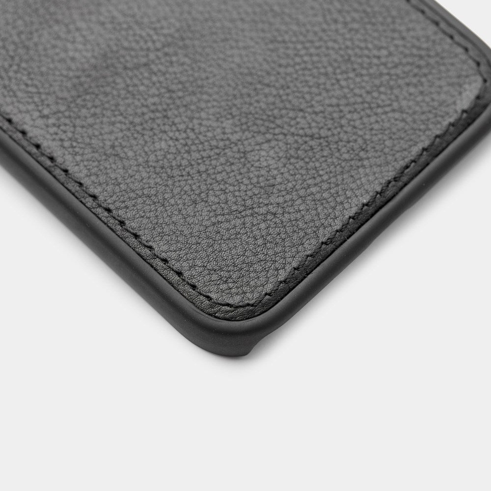 Trunk iPhone 13 Pro Max Ægte Læder Cover - 2-i-1 Design - Sort