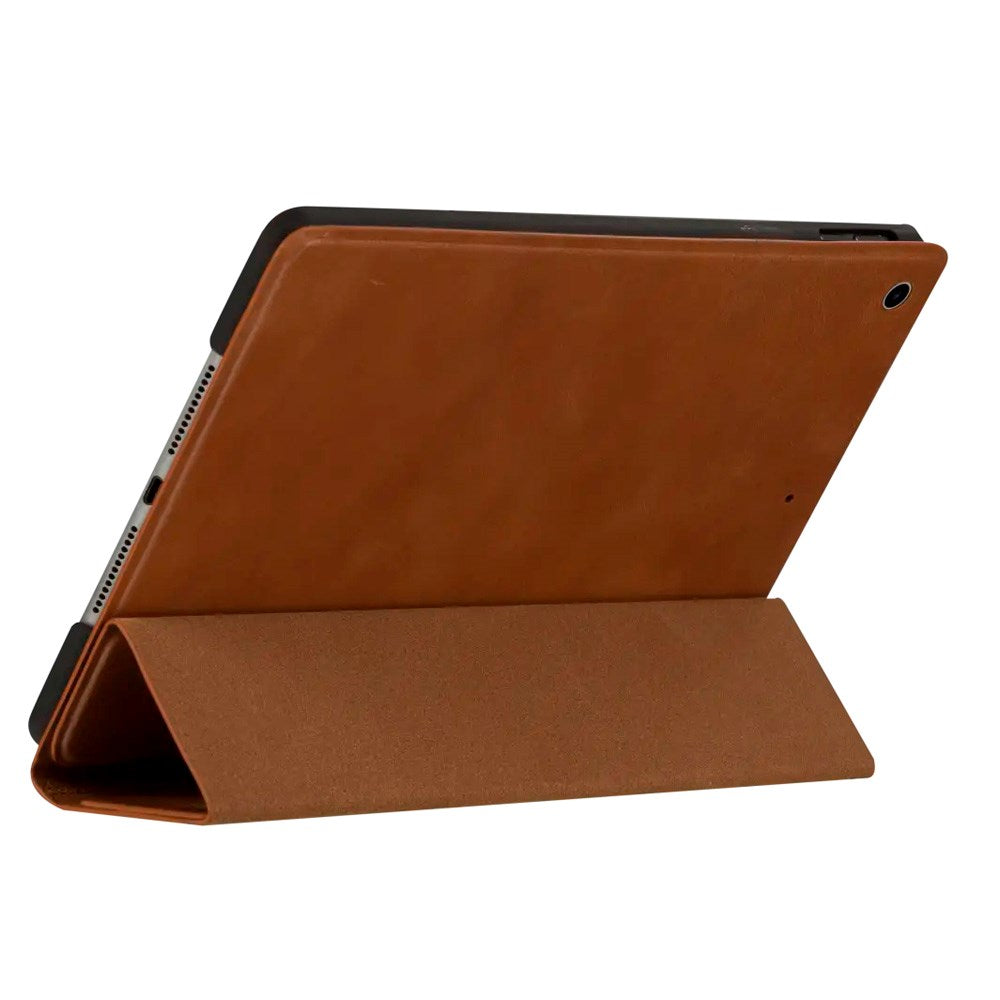 dbramante1928 - iPad 10.2" (2021 / 2020 / 2019) Risskov Ægte Læder Flip Cover - Tan