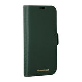 iPhone 15 Pro Max - dbramante1928 New York 2-i-1 Ægte Læder Flip Cover - Evergreen