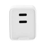 Xceed 45W GaN Multifunktionel Vægoplader - 2 x USB-C - Hvid