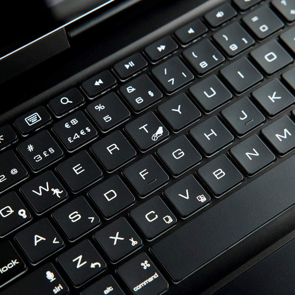 iPad 10.9" (2024/2022) / iPad Air (2022) Xceed CoverKey Wireless Keyboard m. Cover (XCCK14SCBLK) - Nordisk Tastatur - Sort