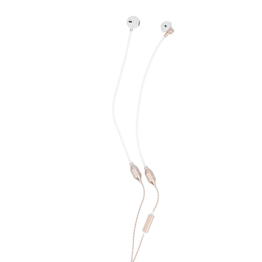 RadiCover Anti-Stråling In-Ear Headset m. AirTubes - Hvid / Rose Gold