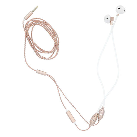 RadiCover Anti-Stråling In-Ear Headset m. AirTubes - Hvid / Rose Gold