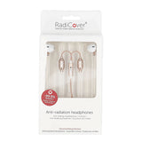 RadiCover Anti-Stråling In-Ear Headset m. AirTubes - Hvid / Rose Gold