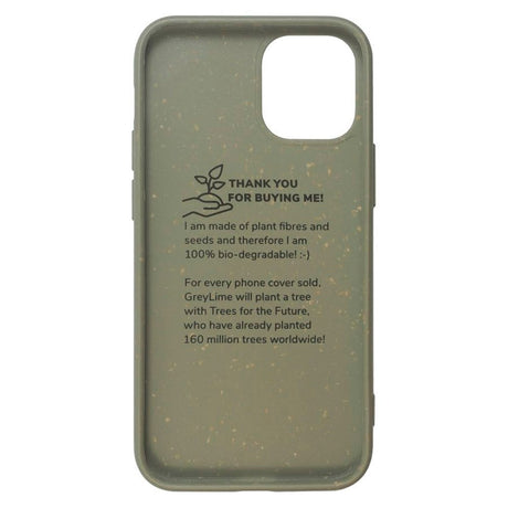 iPhone 12 Mini GreyLime 100% Biodegradable Cover - Grøn