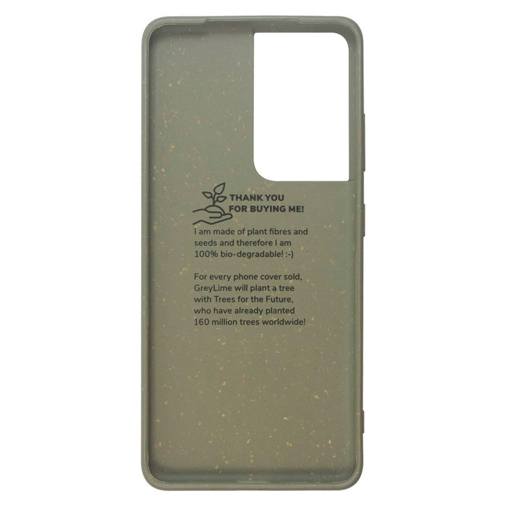 Samsung Galaxy S21 Ultra GreyLime 100% Biodegradable Cover - Grøn