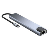 Lippa 8-in-1 87W USB-C Hub - Sølv