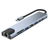 Lippa 8-in-1 87W USB-C Hub - Sølv