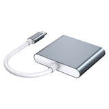 Lippa 3-in-1 60W USB-C Hub - Sølv