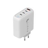 Lippa Vægoplader 100W PD GaN m. 3 x USB-C & 1 x USB-A - Hvid