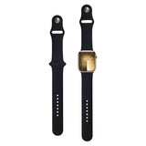 Apple Watch (42/44/SE/45/46/49mm) Lippa Silikone Rem - Sort