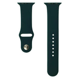 Apple Watch (42/44/SE/45/46/49mm) Lippa Silikone Rem - Mørkegrøn