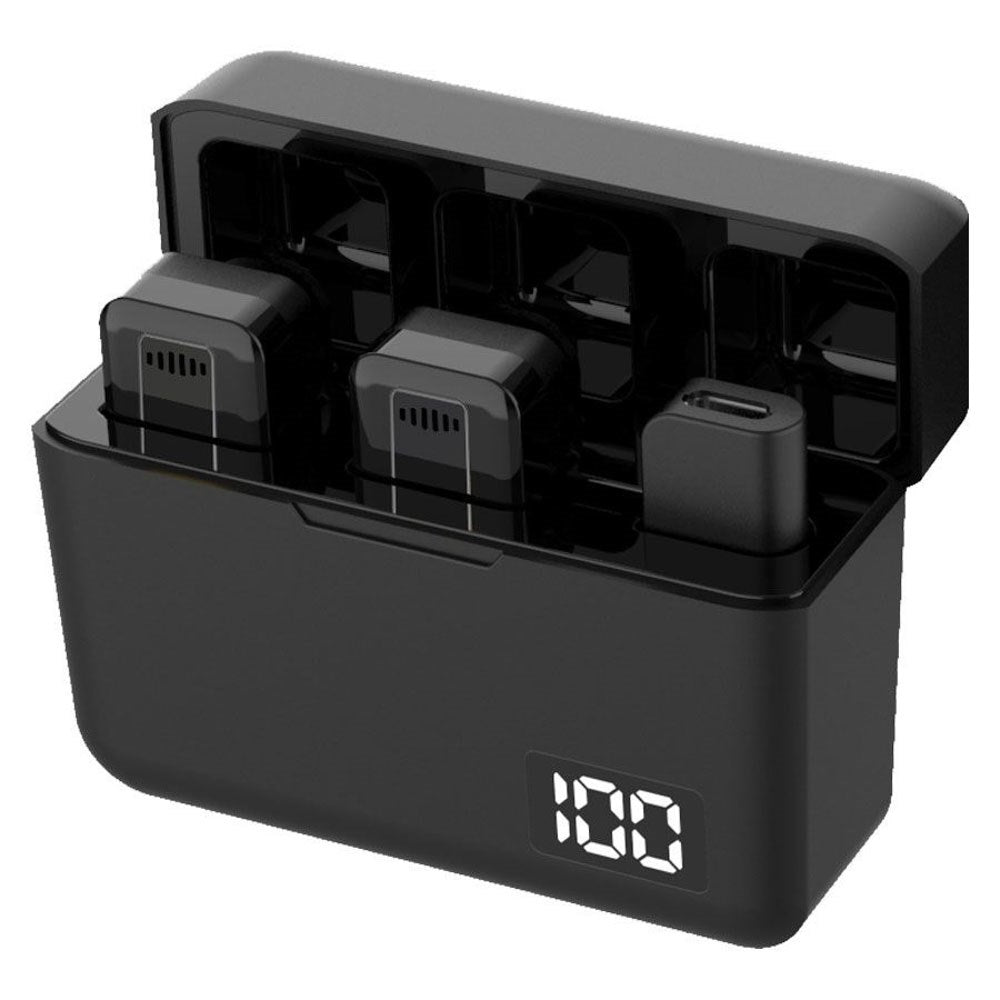 Lippa Trådløs Mikrofonsæt - USB-C Forbindelse - 2 stk. - Sort